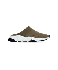Speed Recycled Knit Mules - Dk Taupe & White & Black