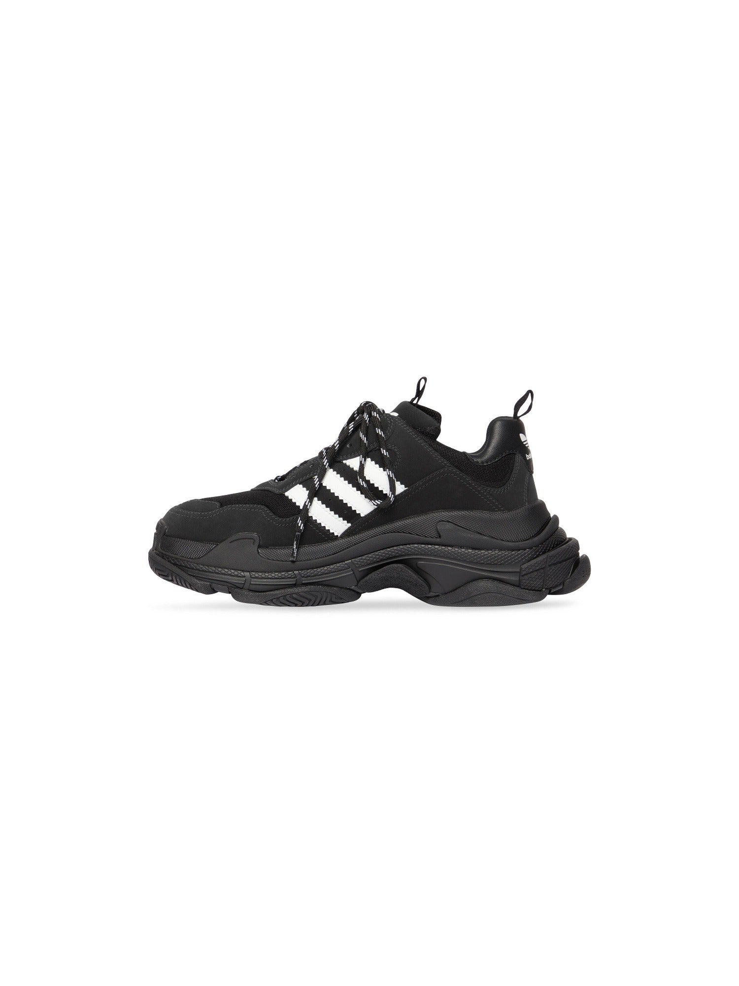 Balenciaga x Adidas Triple S black & white Sneakers - Black & White