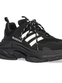 Balenciaga x Adidas Triple S black & white Sneakers - Black & White