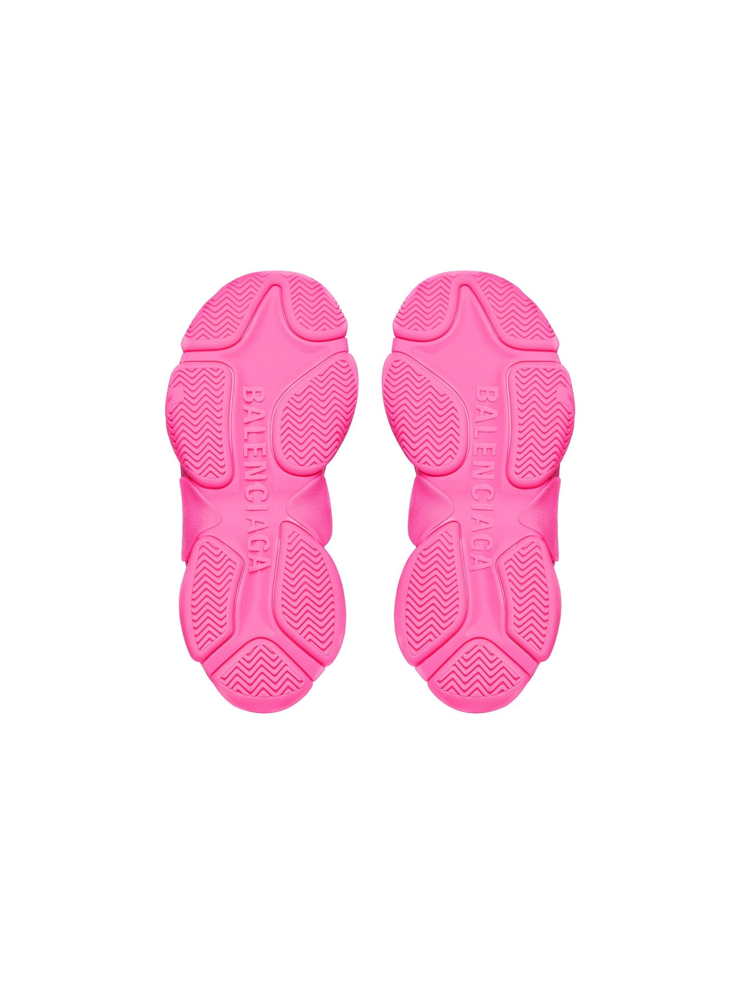 Balenciaga x Adidas Triple S neon pink & white Sneakers - Neon Pink & White