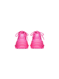 Balenciaga x Adidas Triple S neon pink & white Sneakers - Neon Pink & White