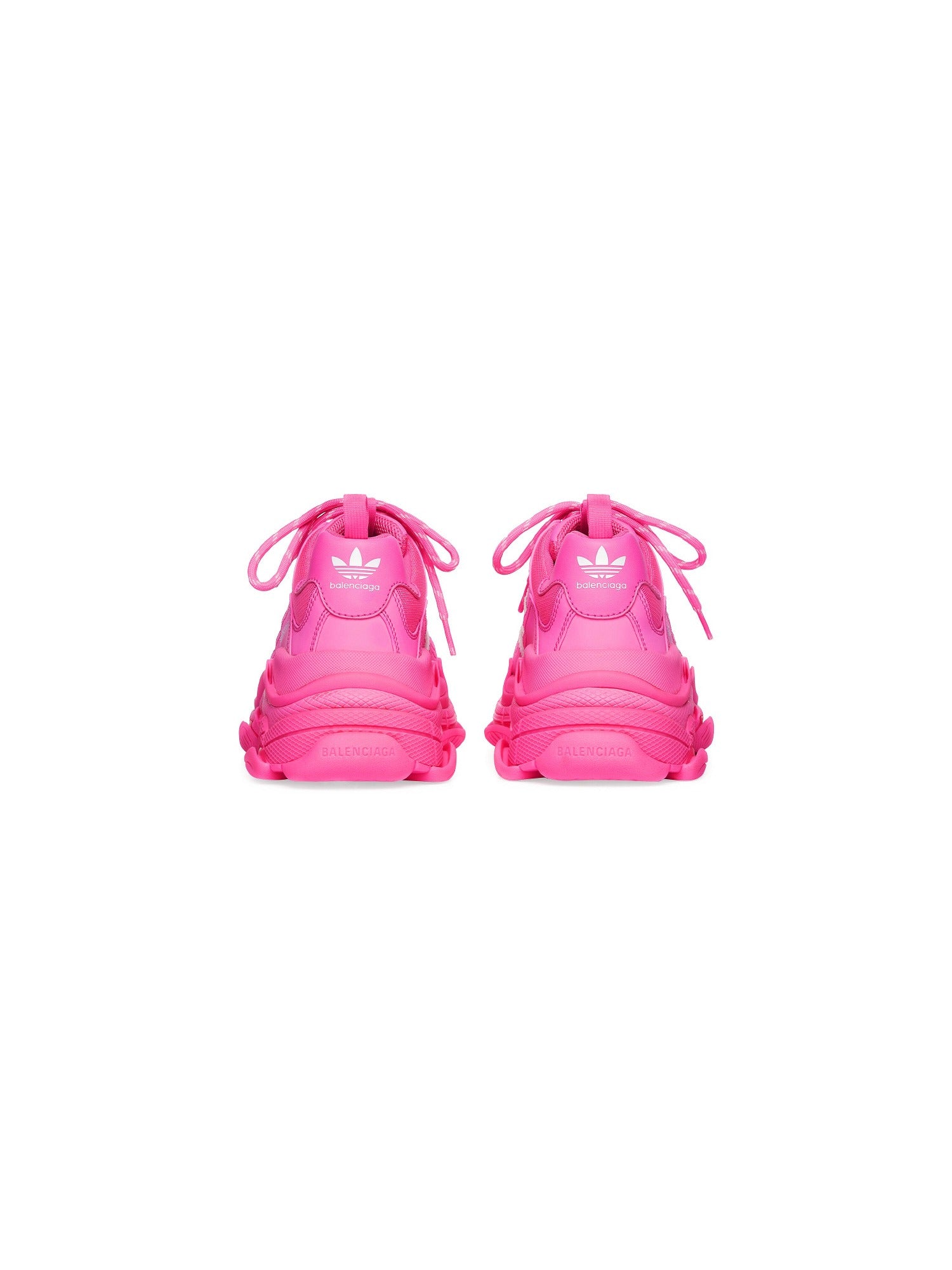 Balenciaga x Adidas Triple S neon pink & white Sneakers - Neon Pink & White