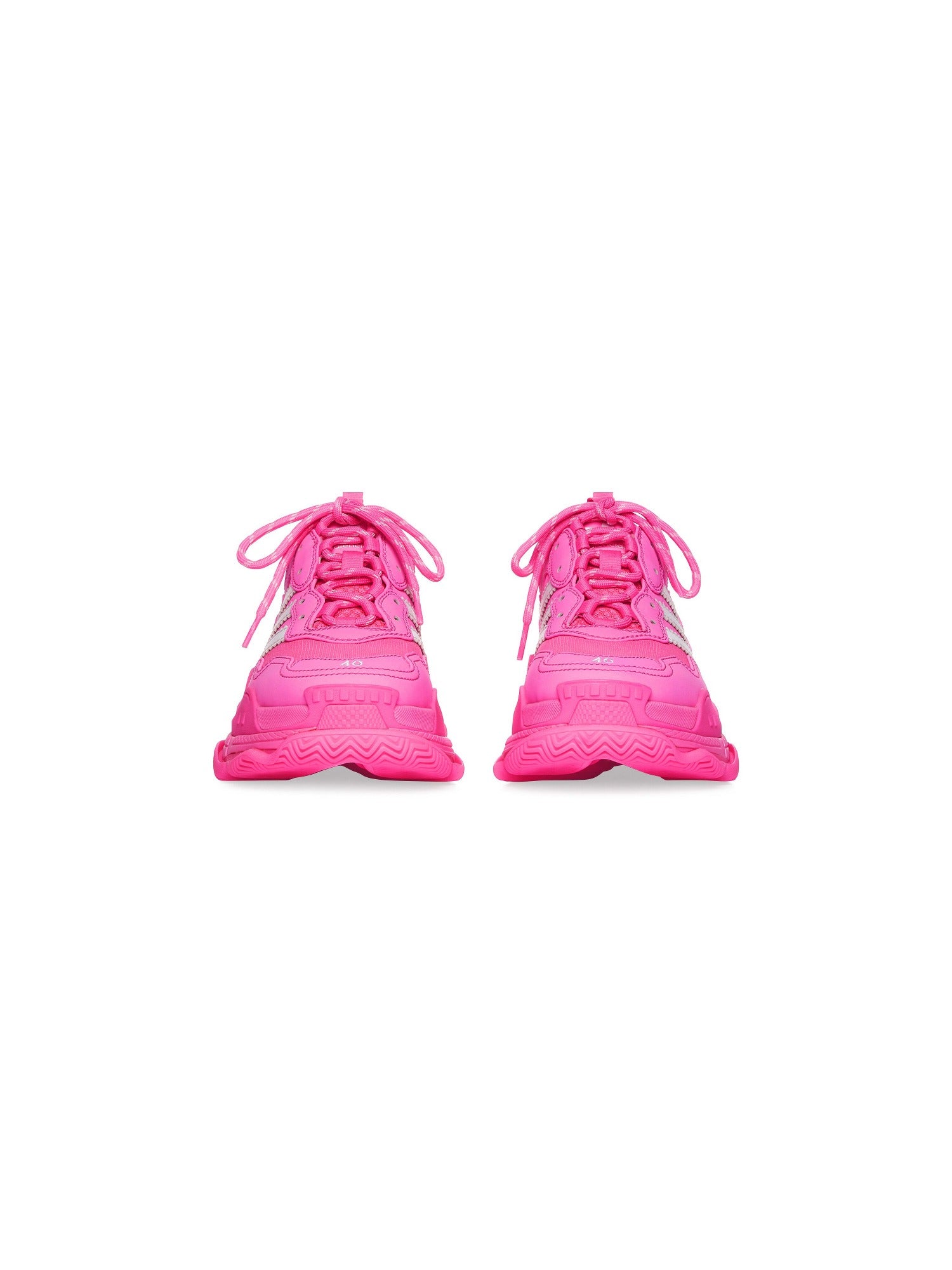 Balenciaga x Adidas Triple S neon pink & white Sneakers - Neon Pink & White