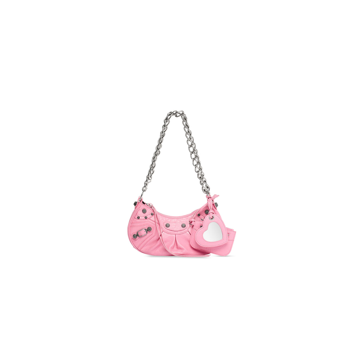 Le Cagole XS Shoulder Bag With Chain - Sweet Pink