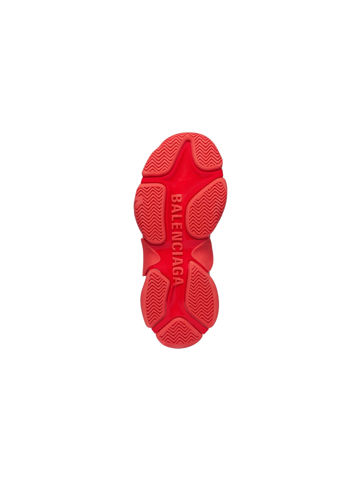 Balenciaga x Adidas Triple S red & white Sneakers - Red & White