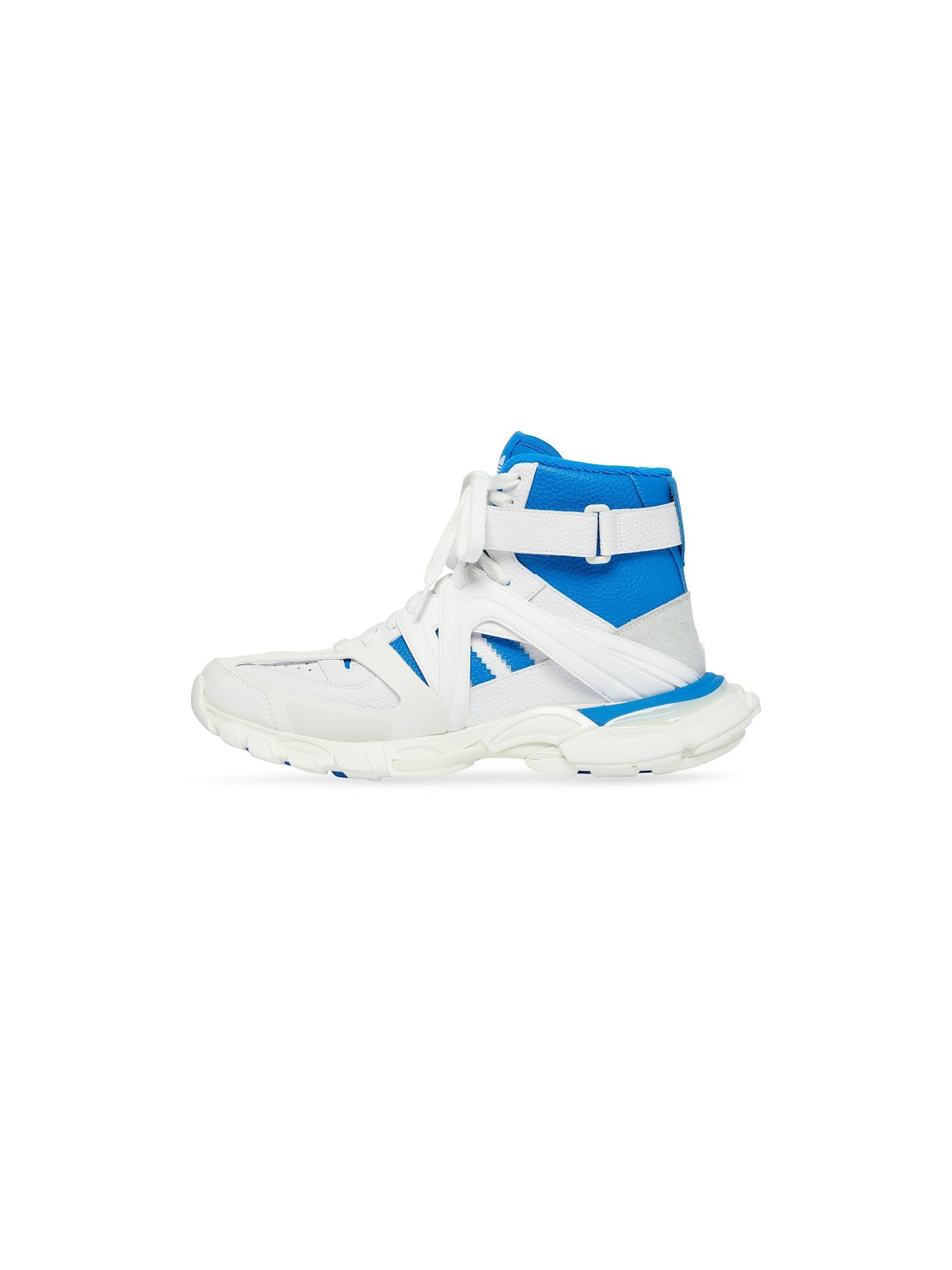 Balenciaga x Adidas Track Forum white & blue Sneakers - White & Blue