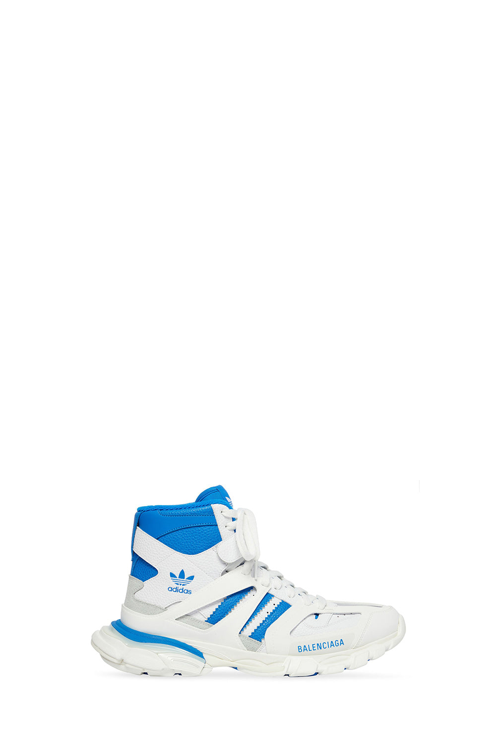 Balenciaga x Adidas Track Forum white & blue Sneakers - White & Blue