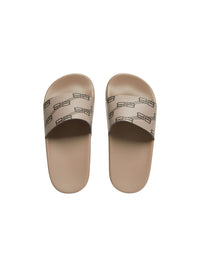 Pool BB Monogram dark mink grey & brown Sandals - Dark Mink Grey & Brown