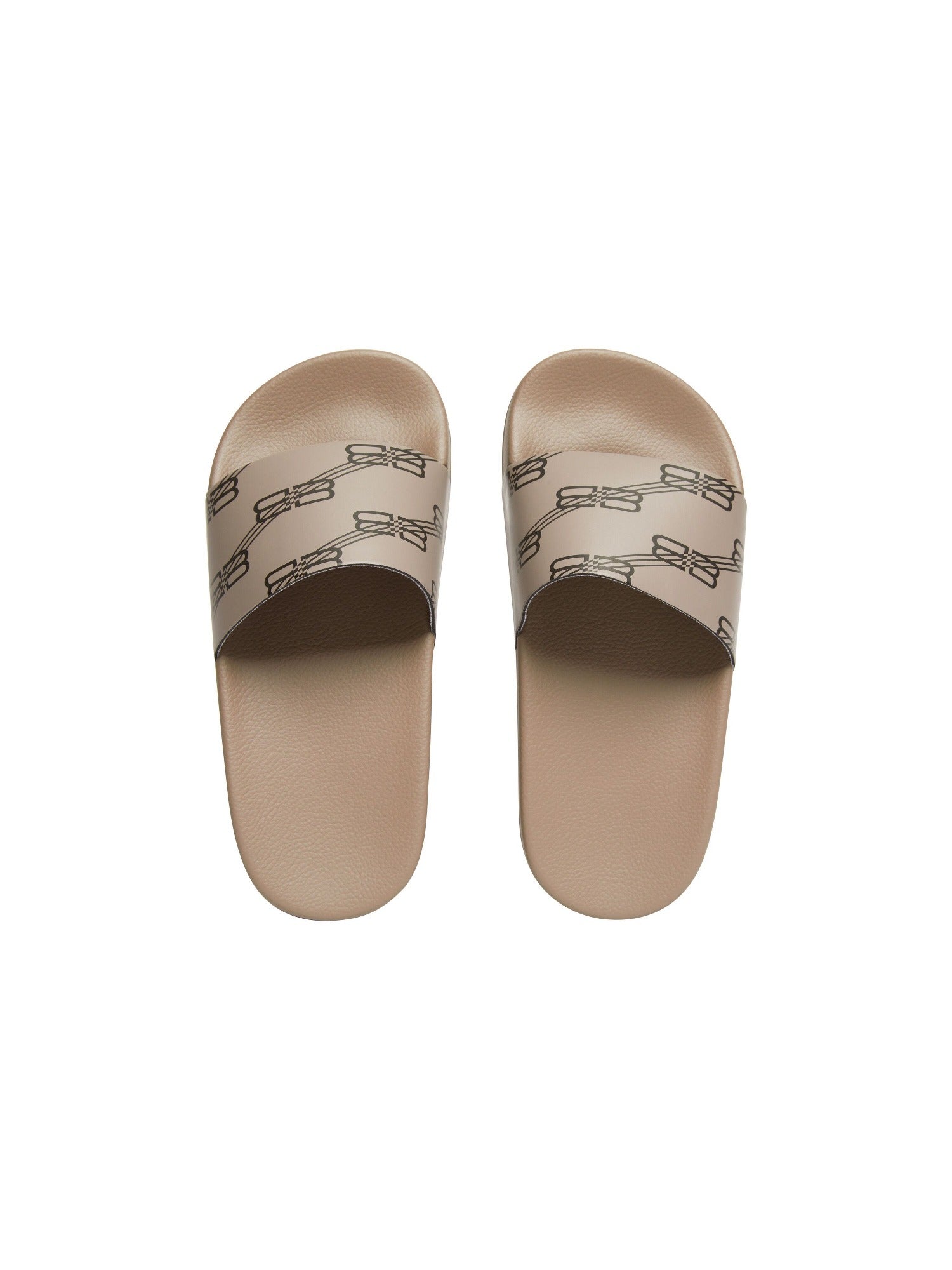 Pool BB Monogram dark mink grey & brown Sandals - Dark Mink Grey & Brown