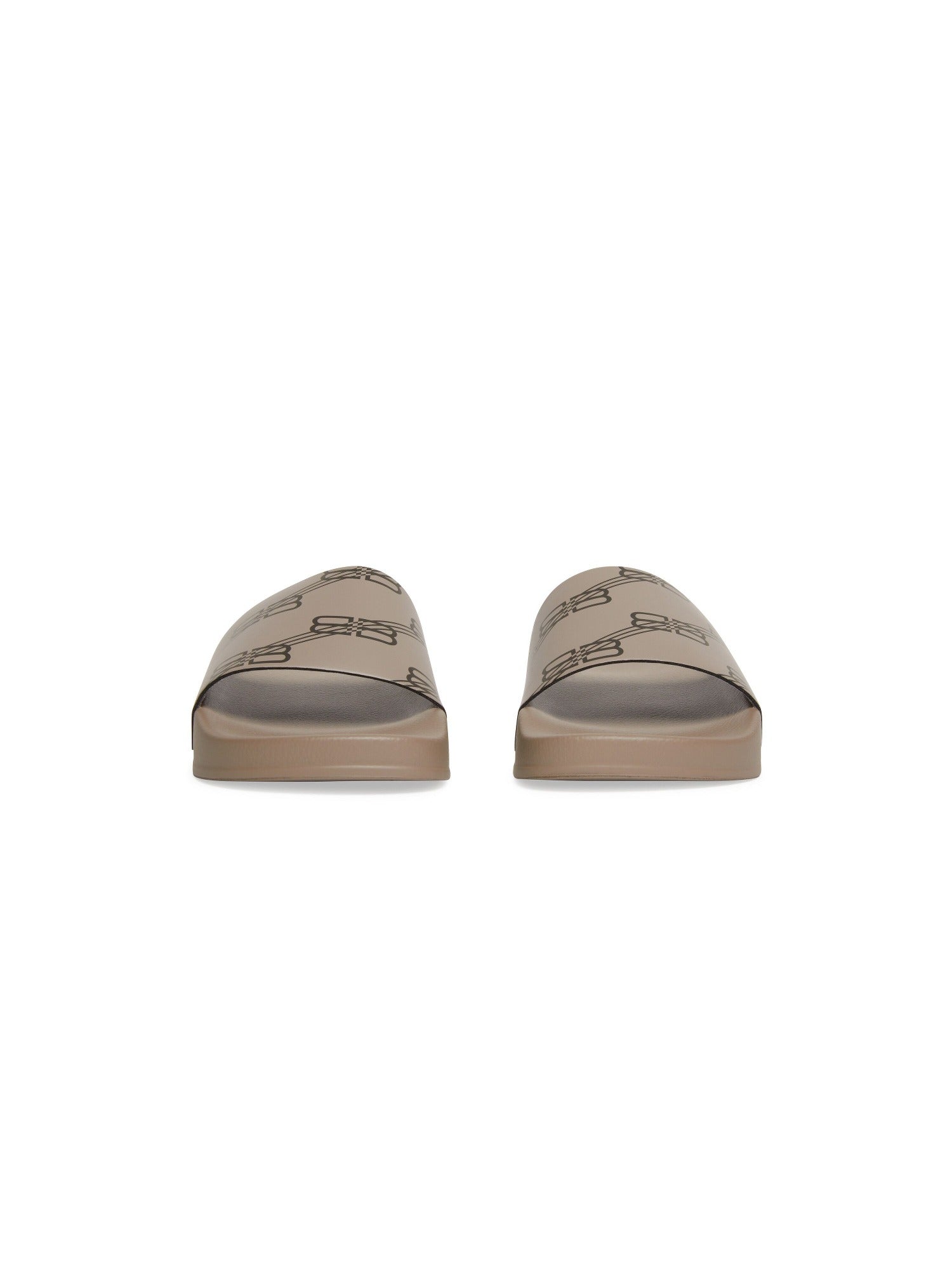 Pool BB Monogram dark mink grey & brown Sandals - Dark Mink Grey & Brown