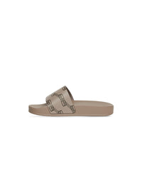 Pool BB Monogram dark mink grey & brown Sandals - Dark Mink Grey & Brown
