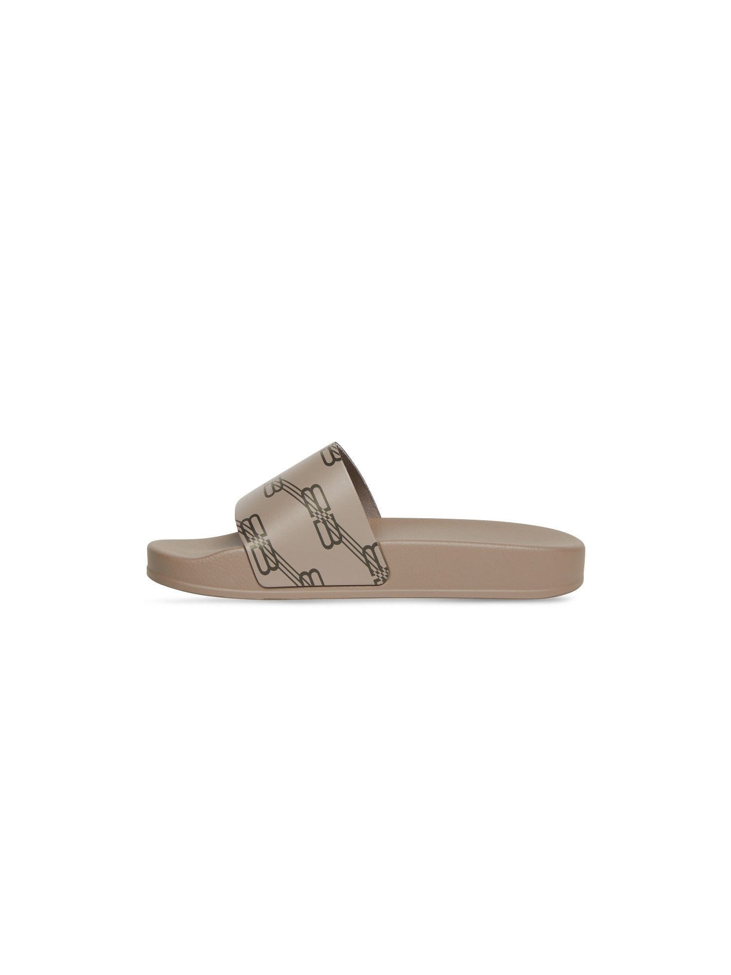 Pool BB Monogram dark mink grey & brown Sandals - Dark Mink Grey & Brown