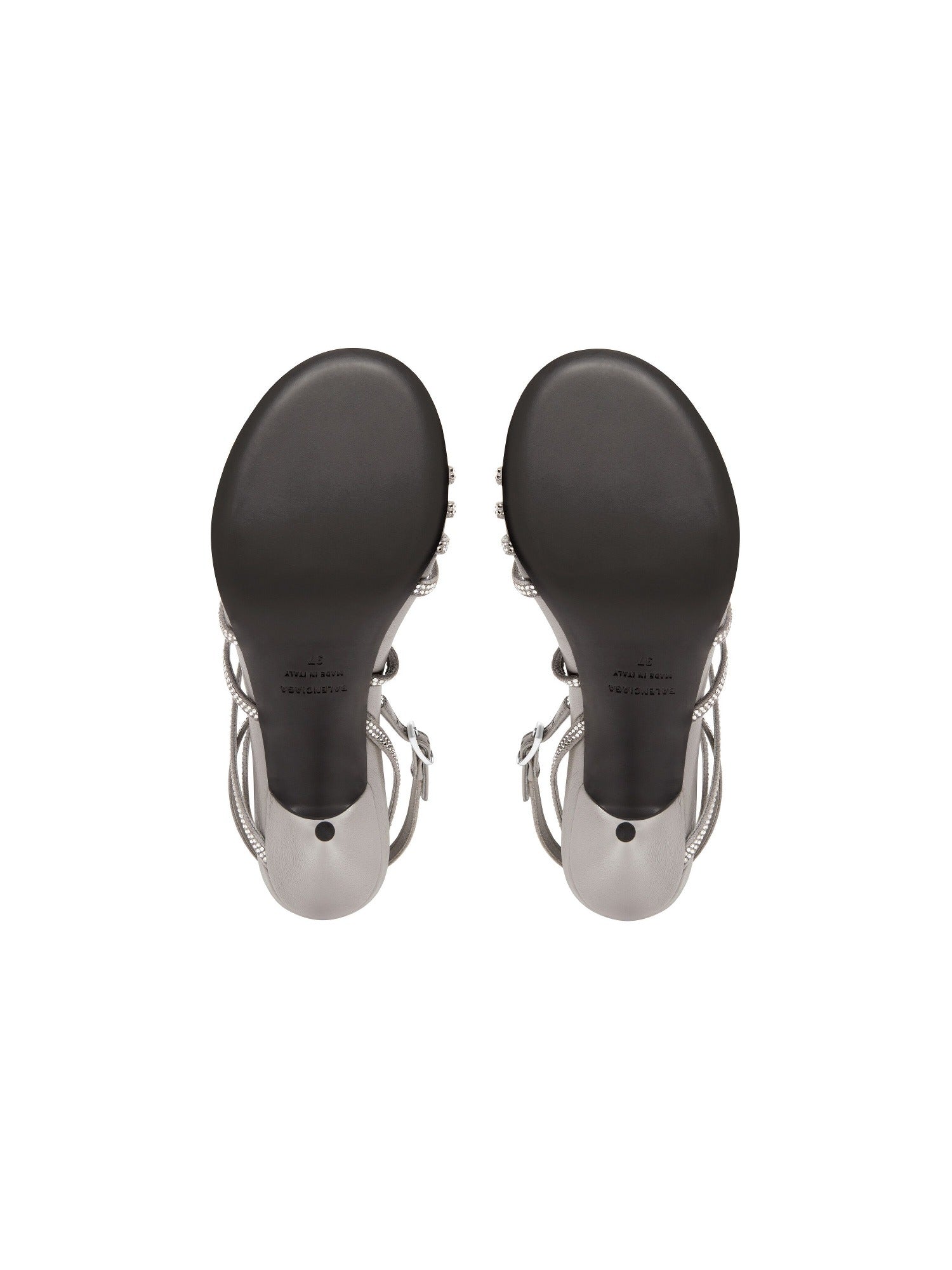 Glow with rhinestones crystal 90mm Sandals - Crystal