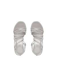 Glow with rhinestones crystal 90mm Sandals - Crystal