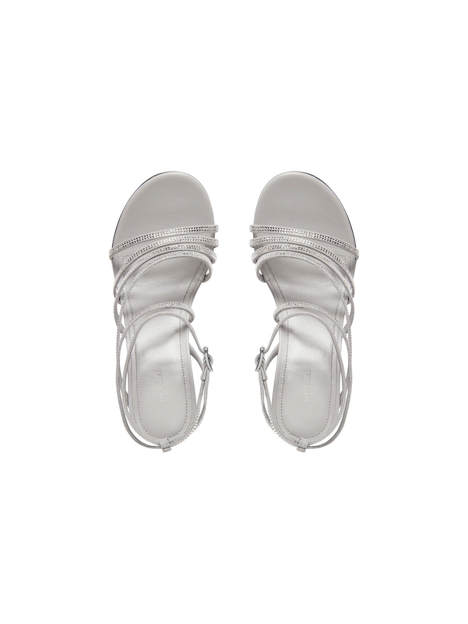 Glow with rhinestones crystal 90mm Sandals - Crystal