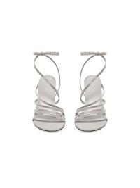 Glow with rhinestones crystal 90mm Sandals - Crystal