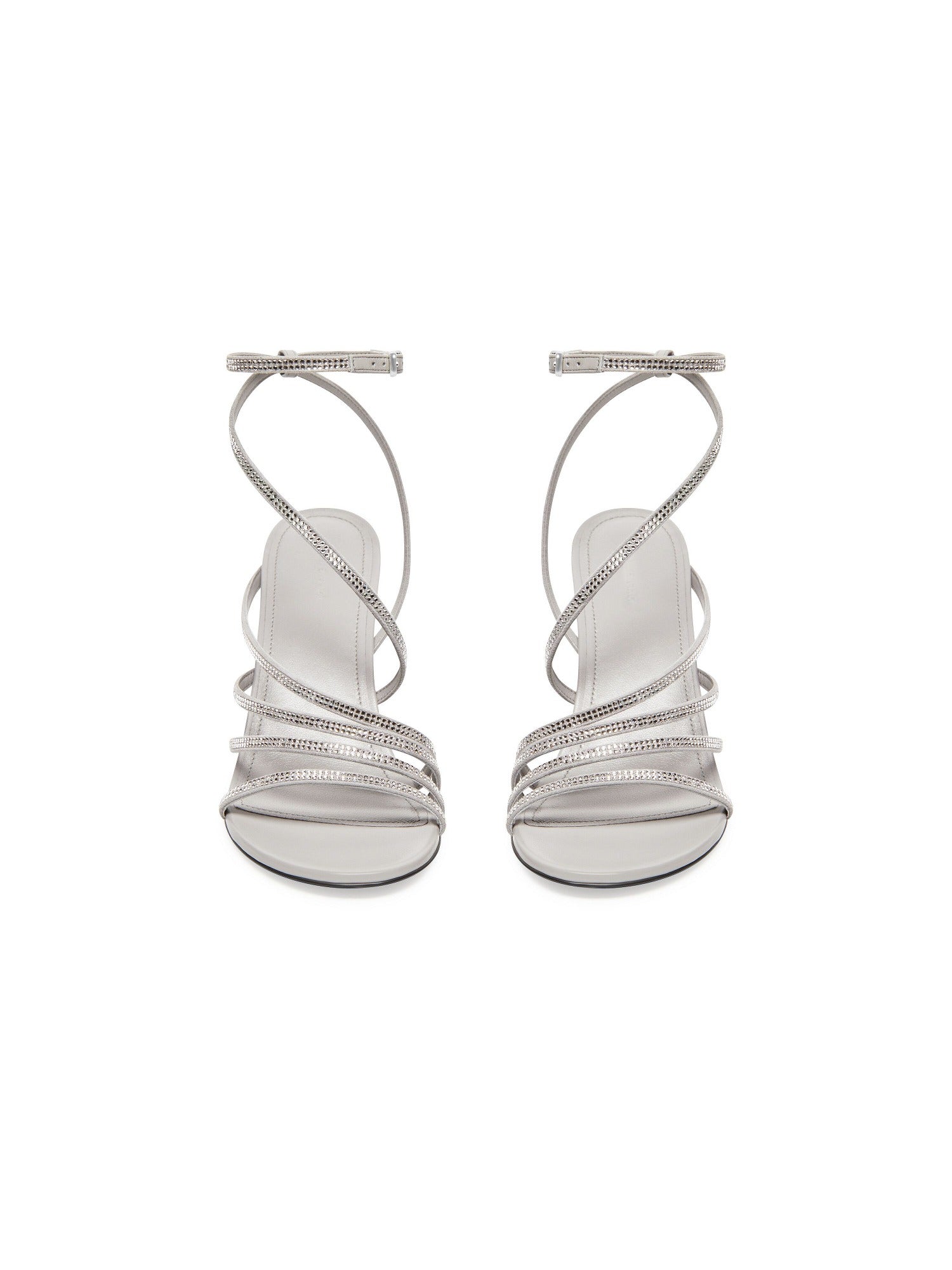 Glow with rhinestones crystal 90mm Sandals - Crystal