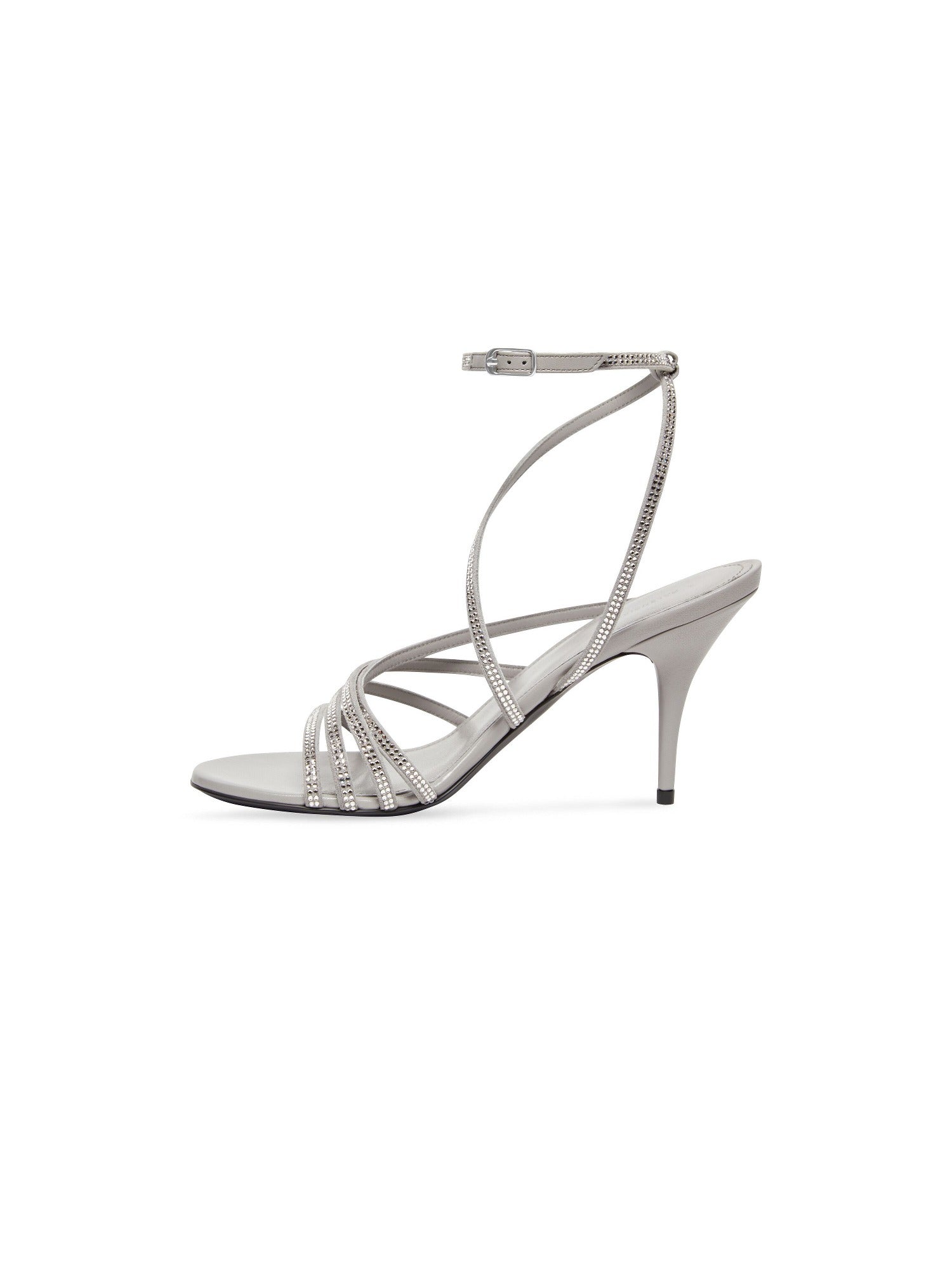 Glow with rhinestones crystal 90mm Sandals - Crystal