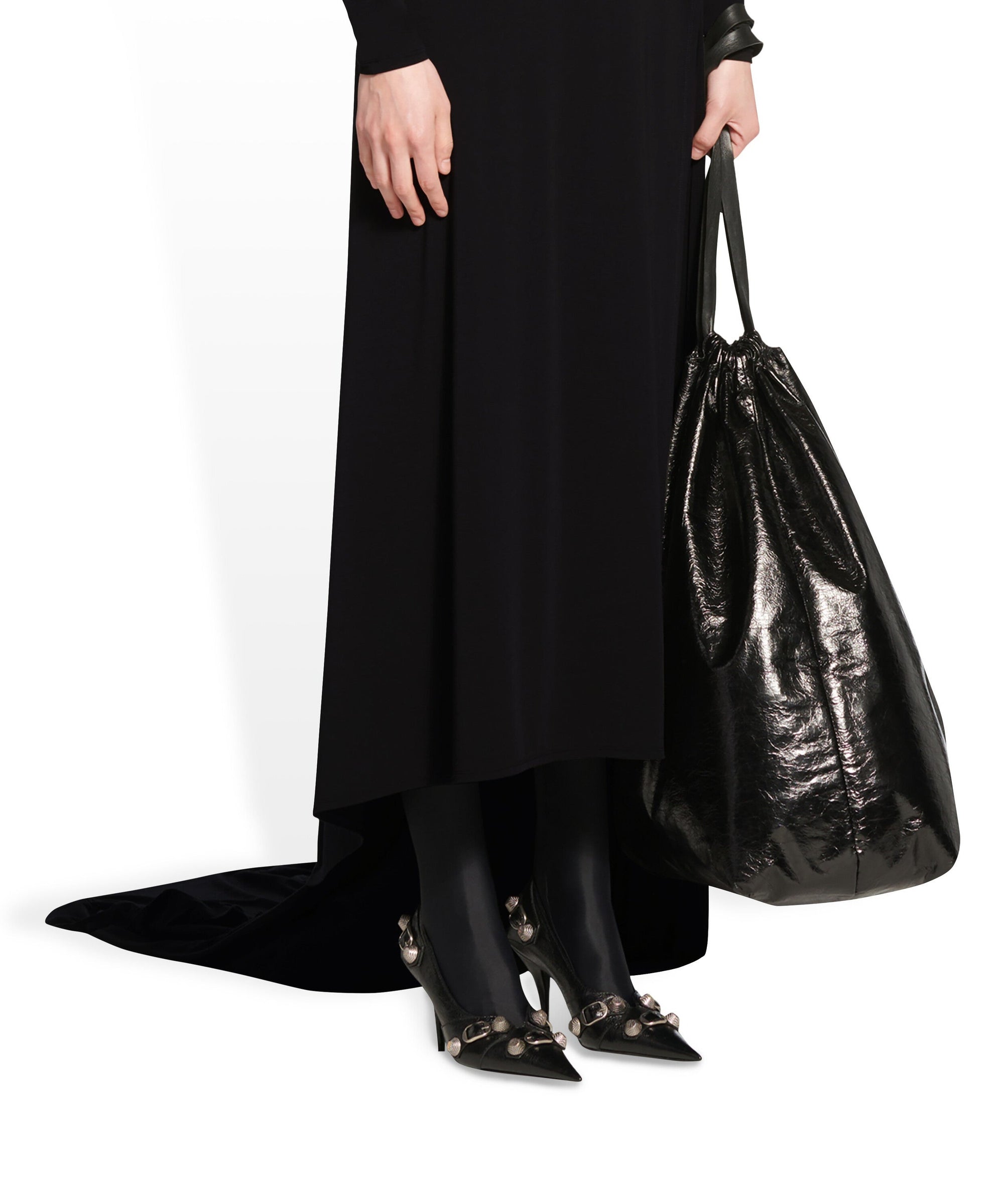 Cagole 90 Pumps - Black & Silver