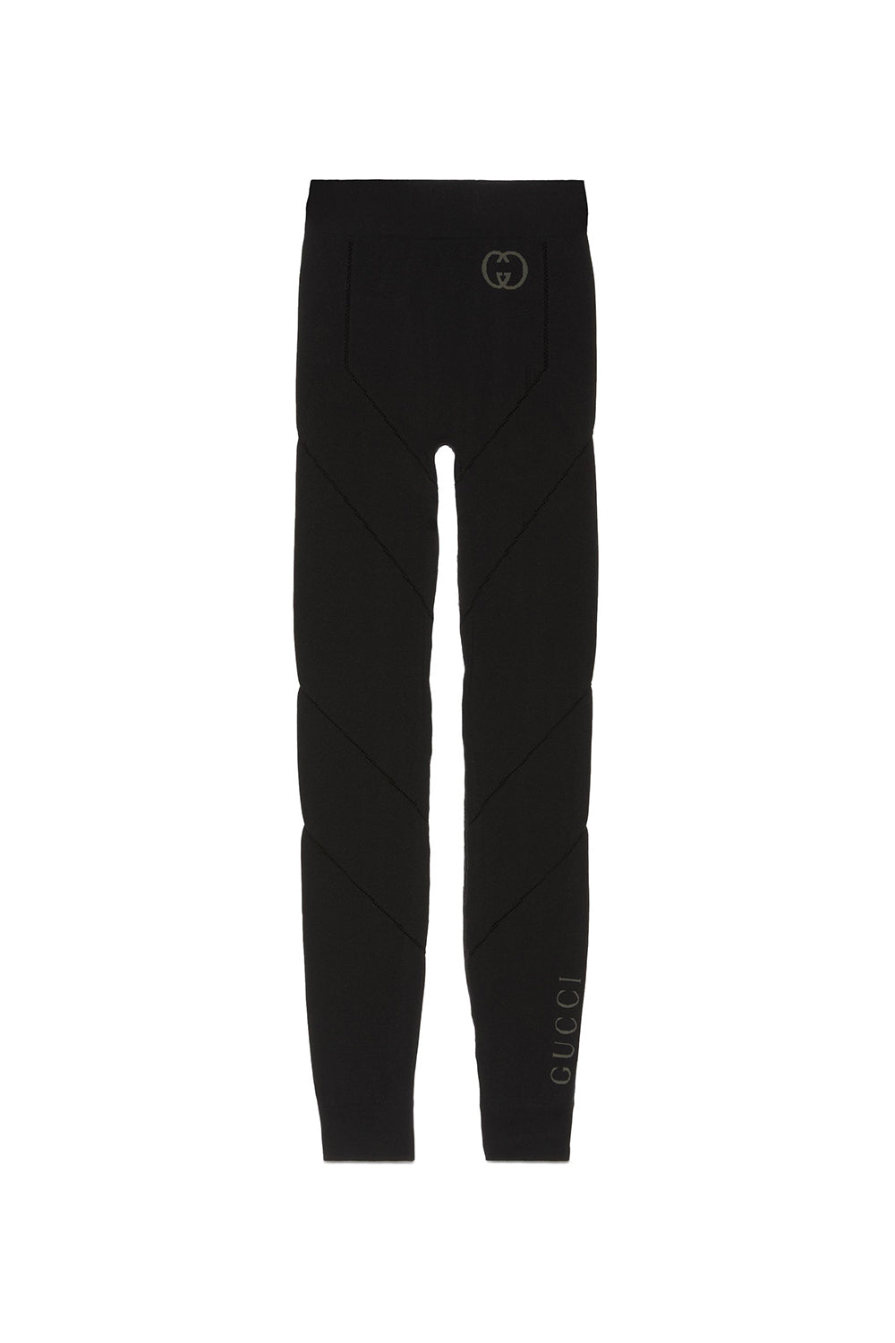 Jacquard black & grey Leggings - Black & Grey