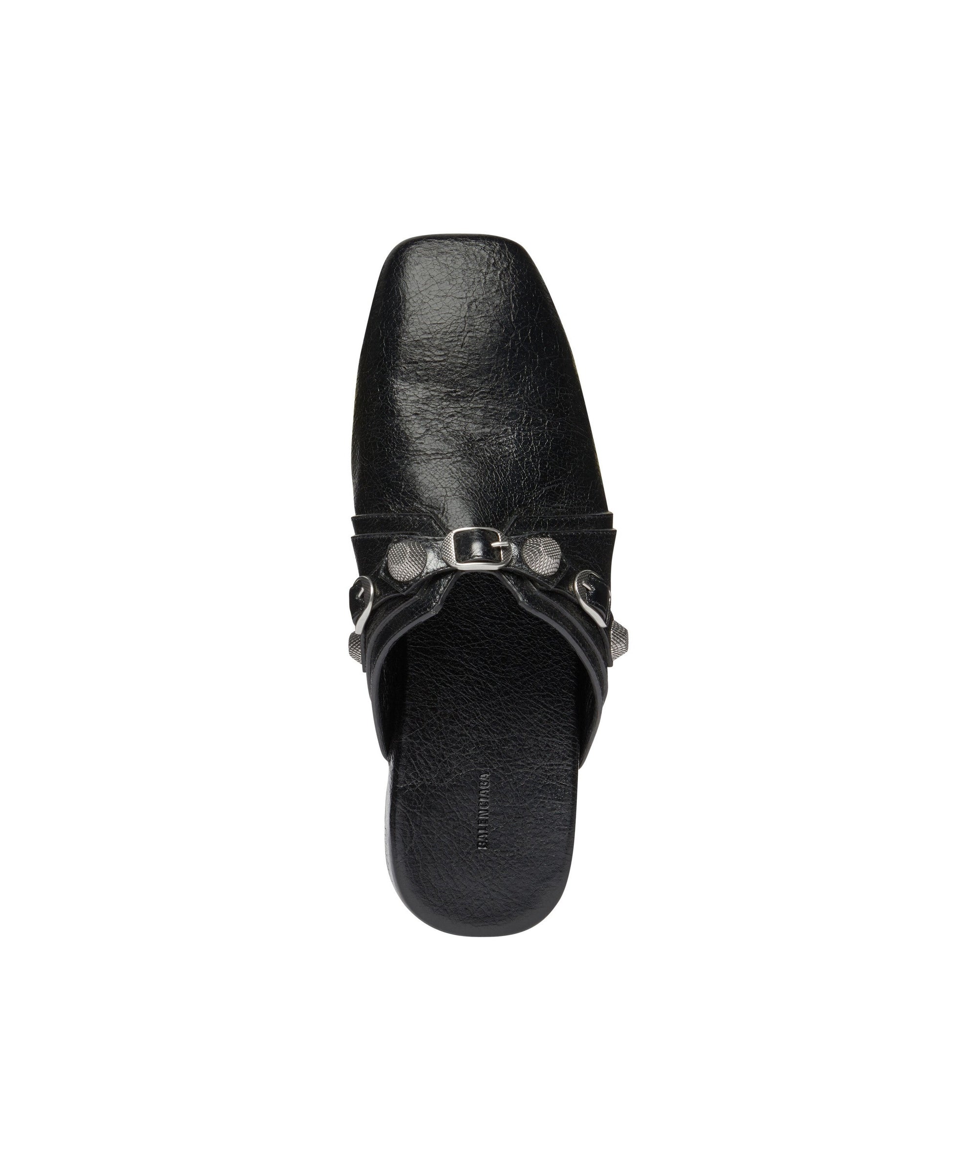Cosy Cagole Mules - Black & Gold