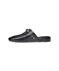 Cosy Cagole Mules - Black & Gold