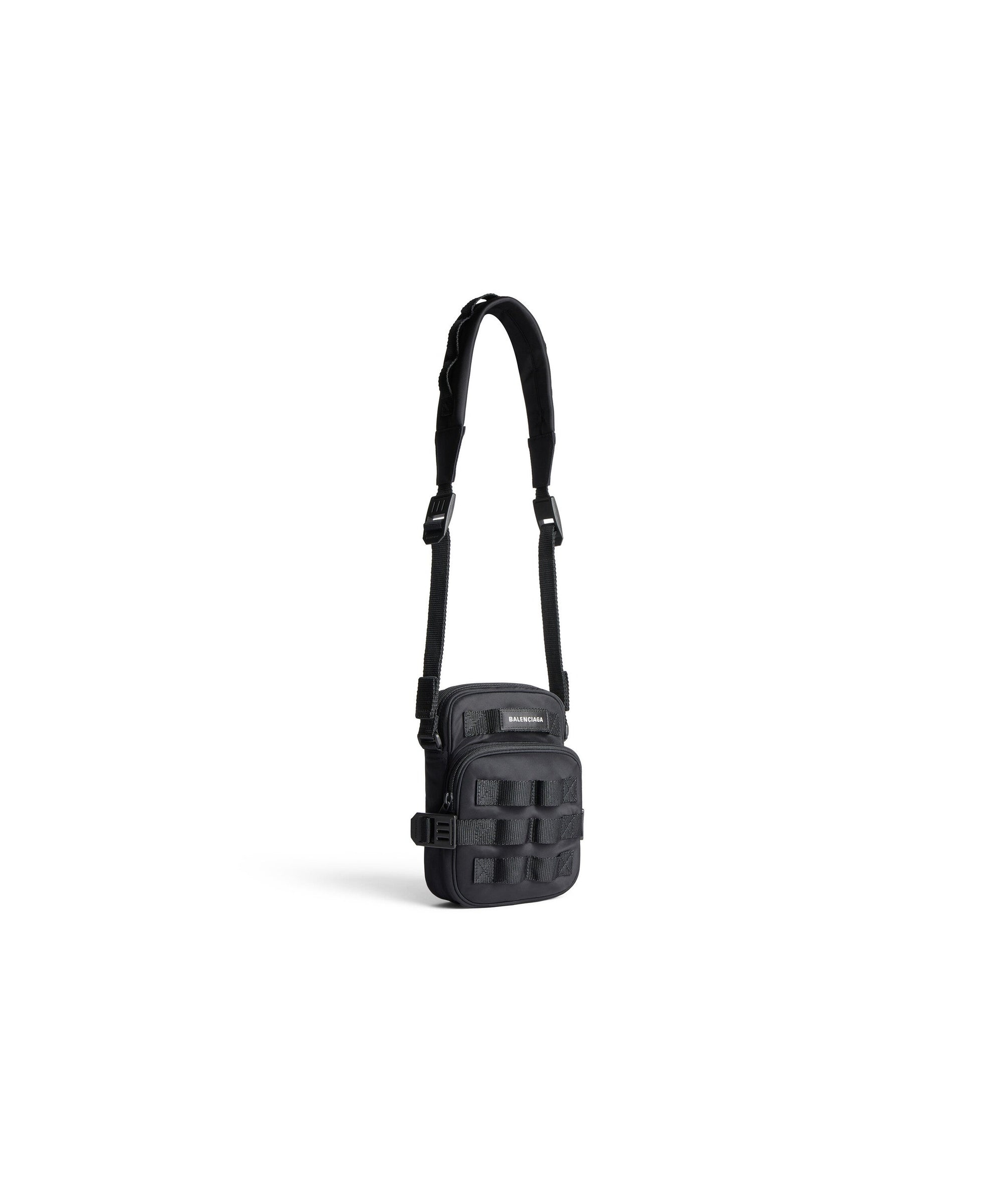 Army Crossbody Messenger Bag - Black