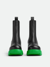 Flash black & parakeet 95mm Chelsea Boots - Black & Parakeet