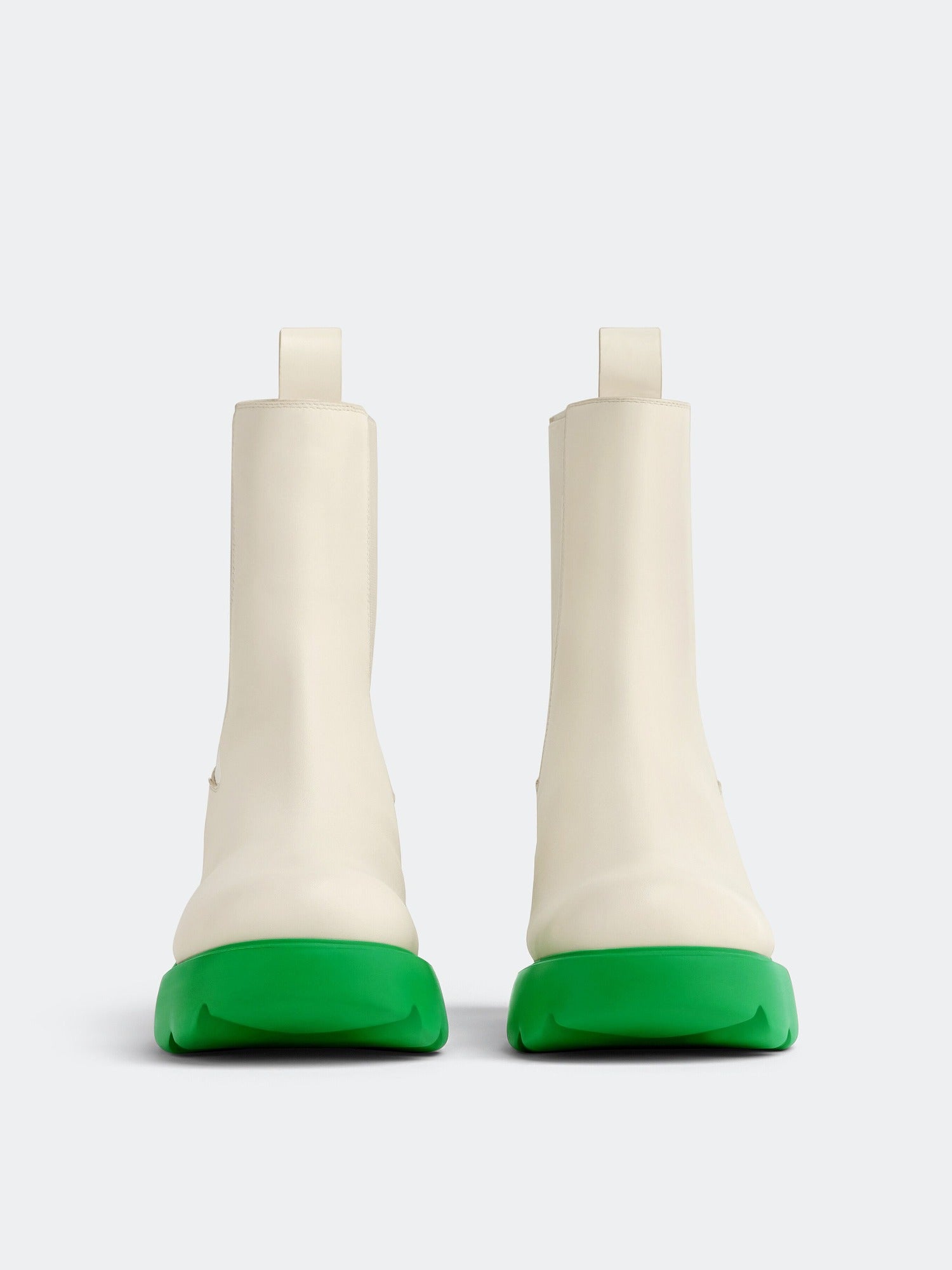 Flash white & parakeet 95mm Chelsea Boots - White & Parakeet