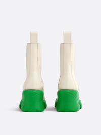 Flash white & parakeet 95mm Chelsea Boots - White & Parakeet