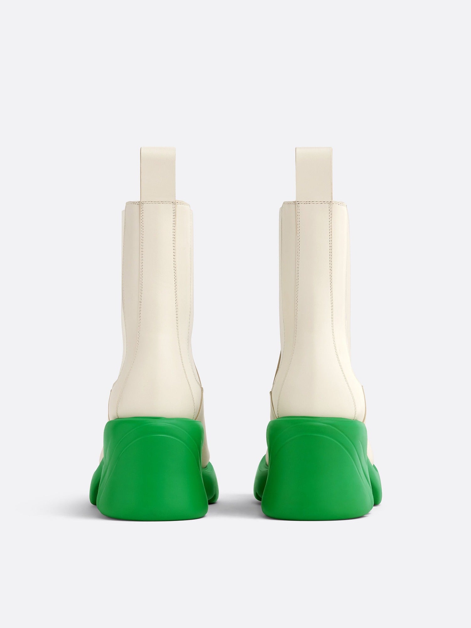 Flash white & parakeet 95mm Chelsea Boots - White & Parakeet