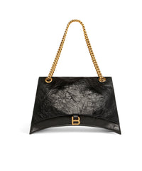 Crush Chain Bag Large - Black