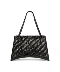 Crush Chain Bag Large - Black