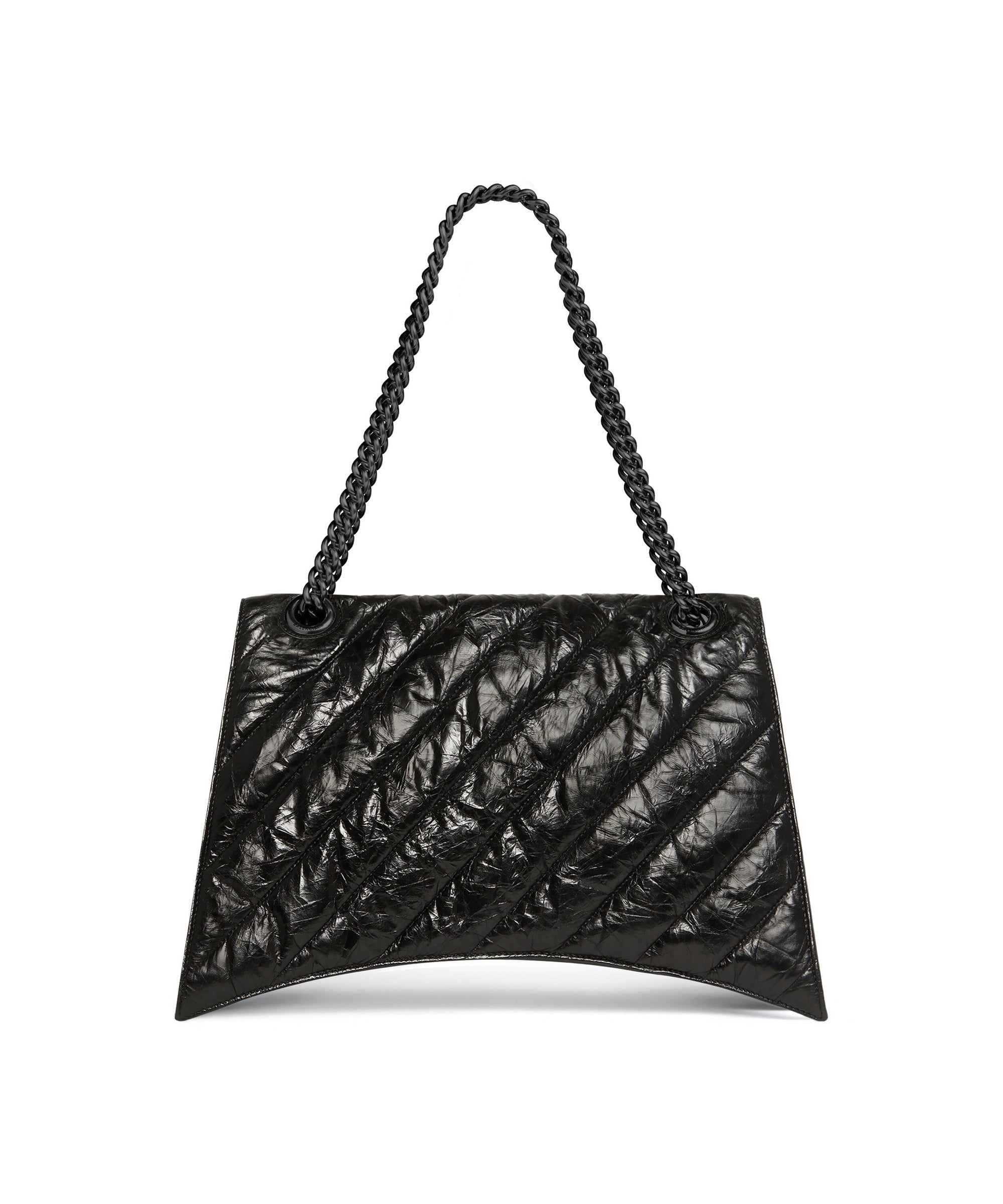 Crush Chain Bag Large - Black