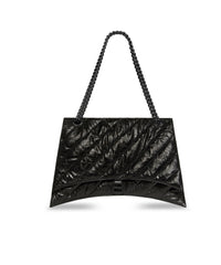 Crush Chain Bag Large - Black
