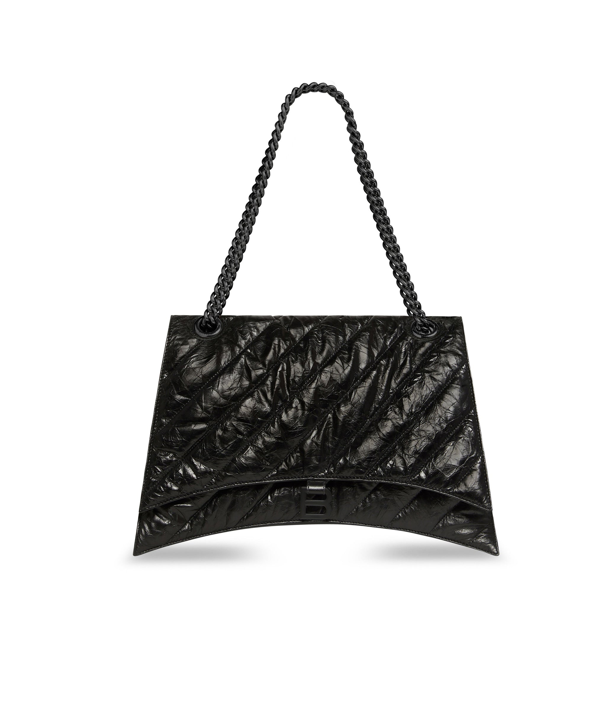 Crush Chain Bag Large - Black