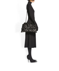 Crush Chain Bag Large - Black