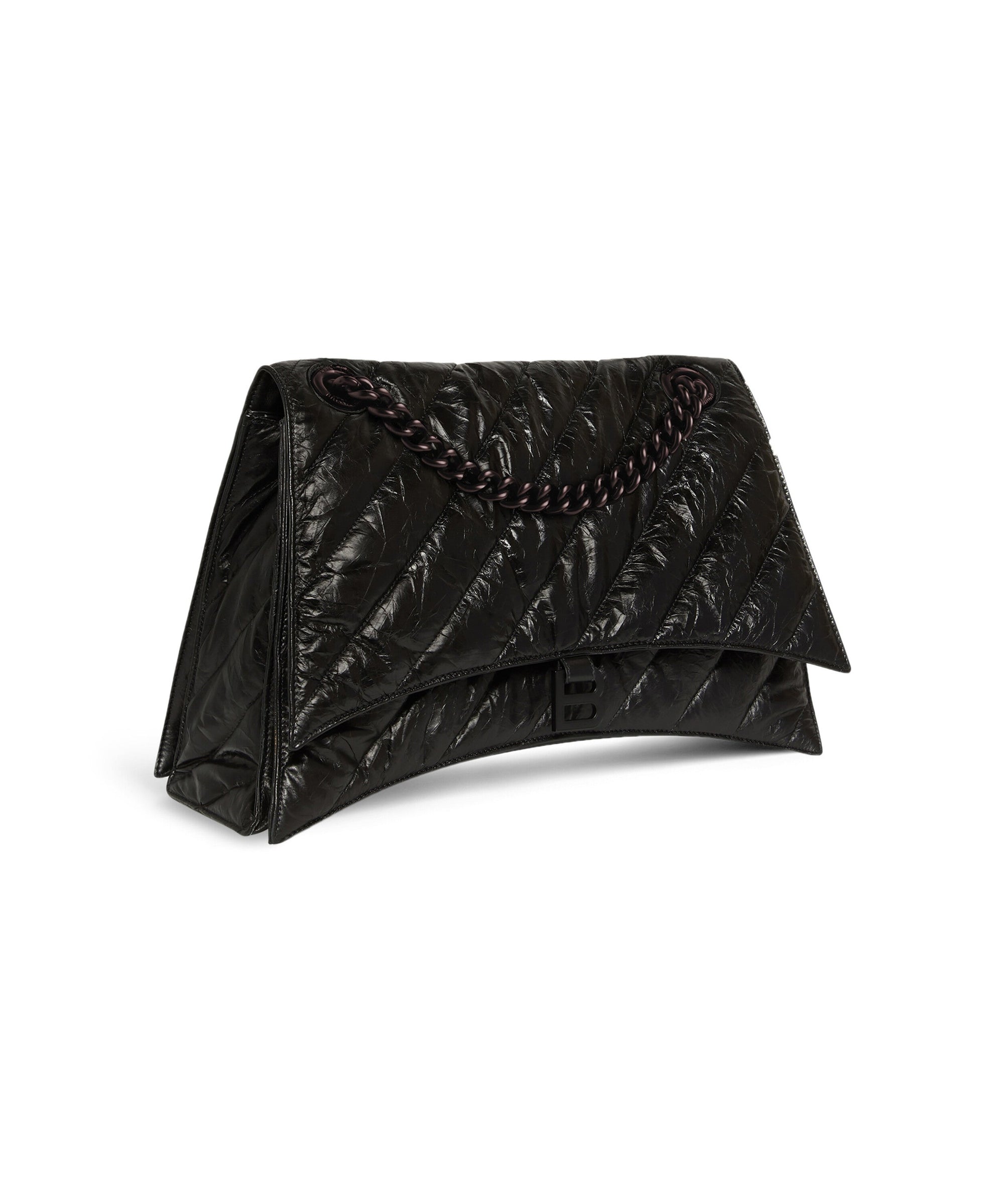 Crush Chain Bag Large - Black
