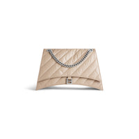 CRUSH / Crush Large Chain Bag Quilted - Taupe