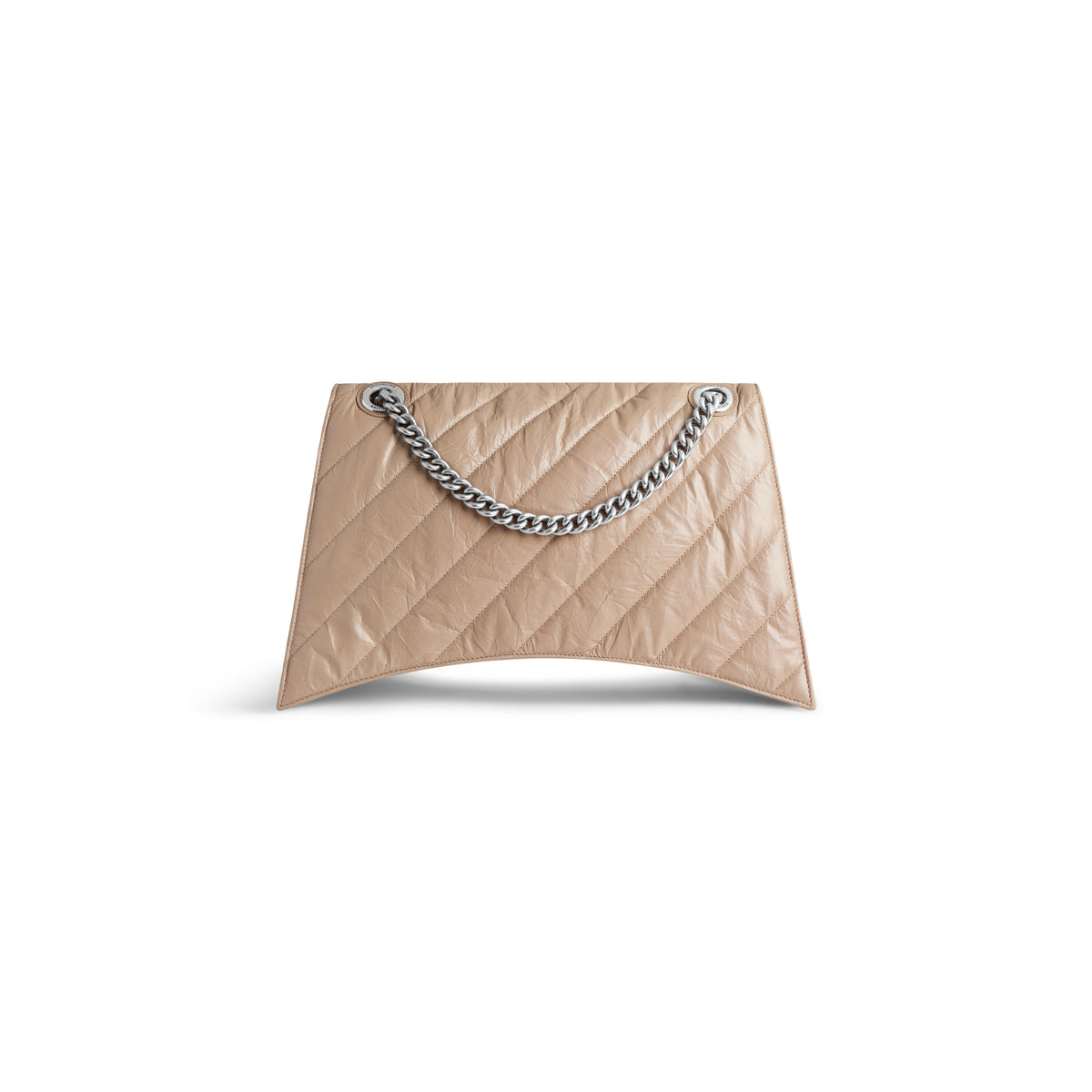 CRUSH / Crush Large Chain Bag Quilted - Taupe