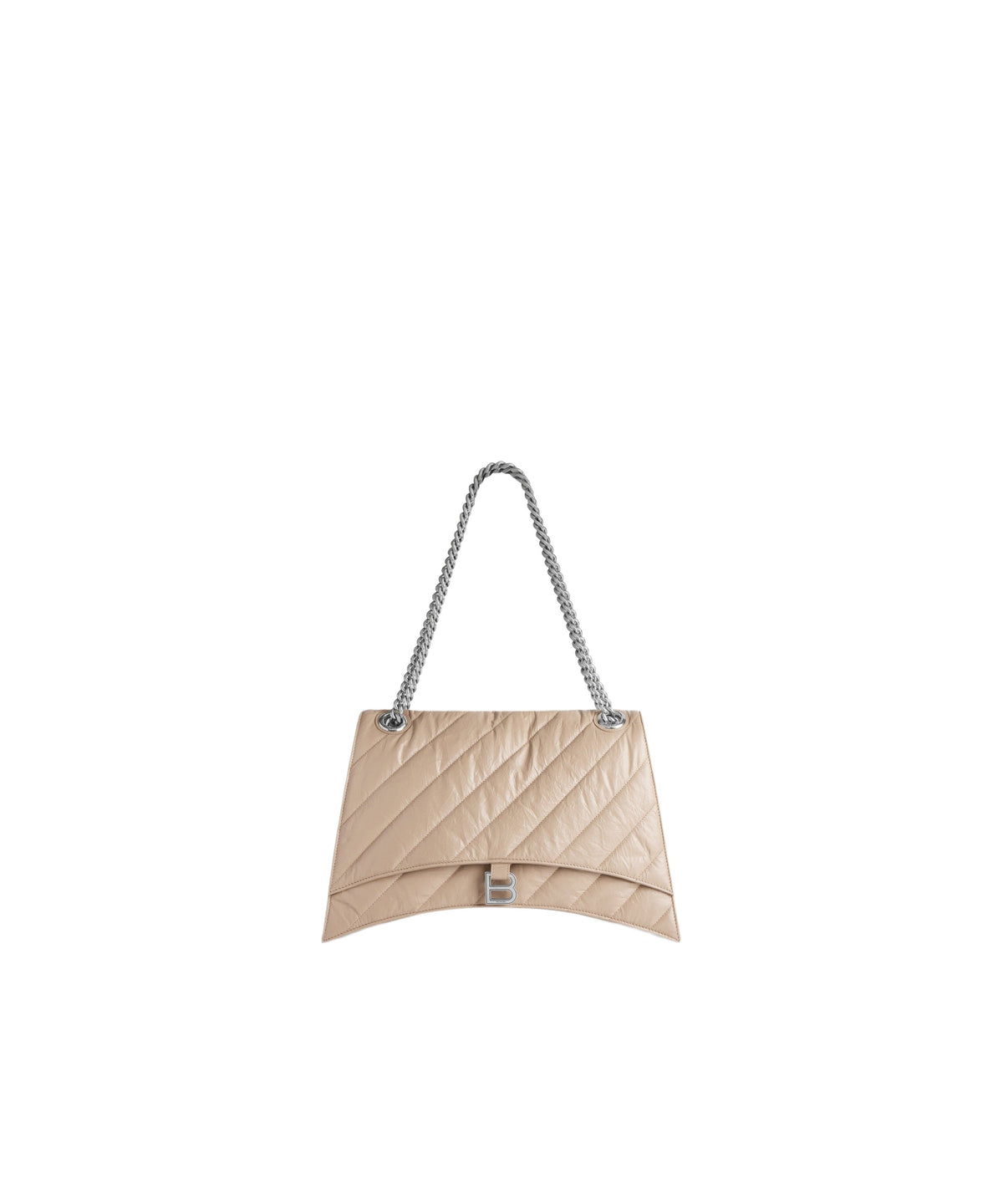 CRUSH / Crush Large Chain Bag Quilted - Taupe