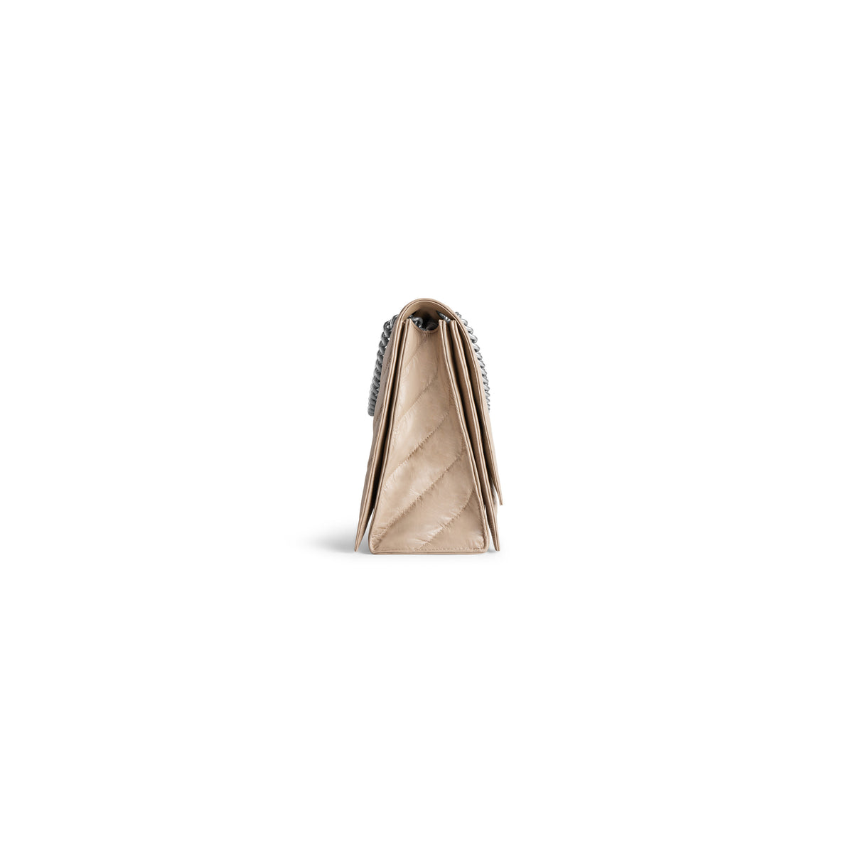 CRUSH / Crush Large Chain Bag Quilted - Taupe