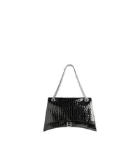 CRUSH / Crush Large Chain Bag Crocodile Embossed - Black