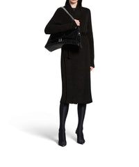 CRUSH / Crush Large Chain Bag Crocodile Embossed - Black