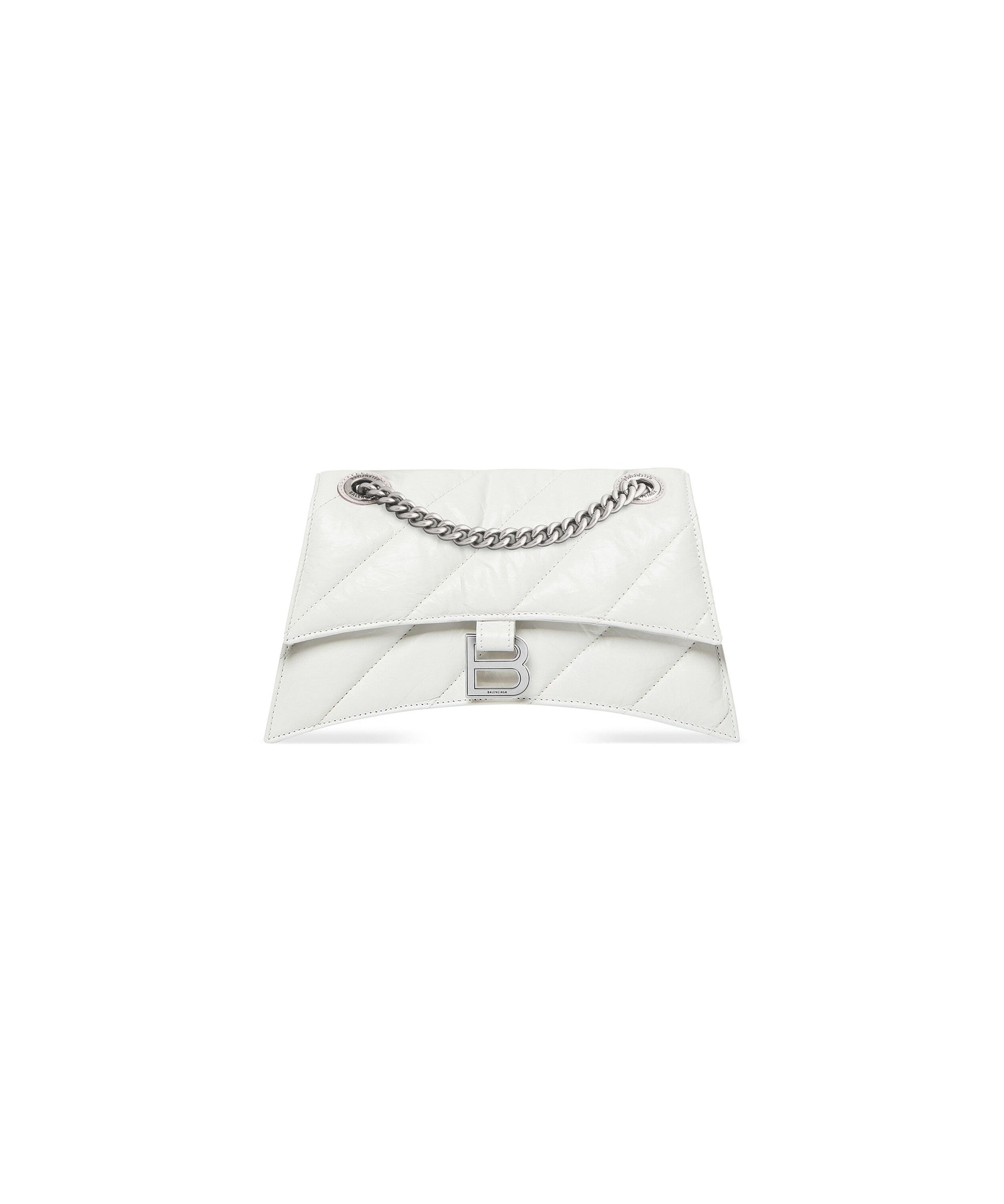 Crush Chain Bag Small - Optic White