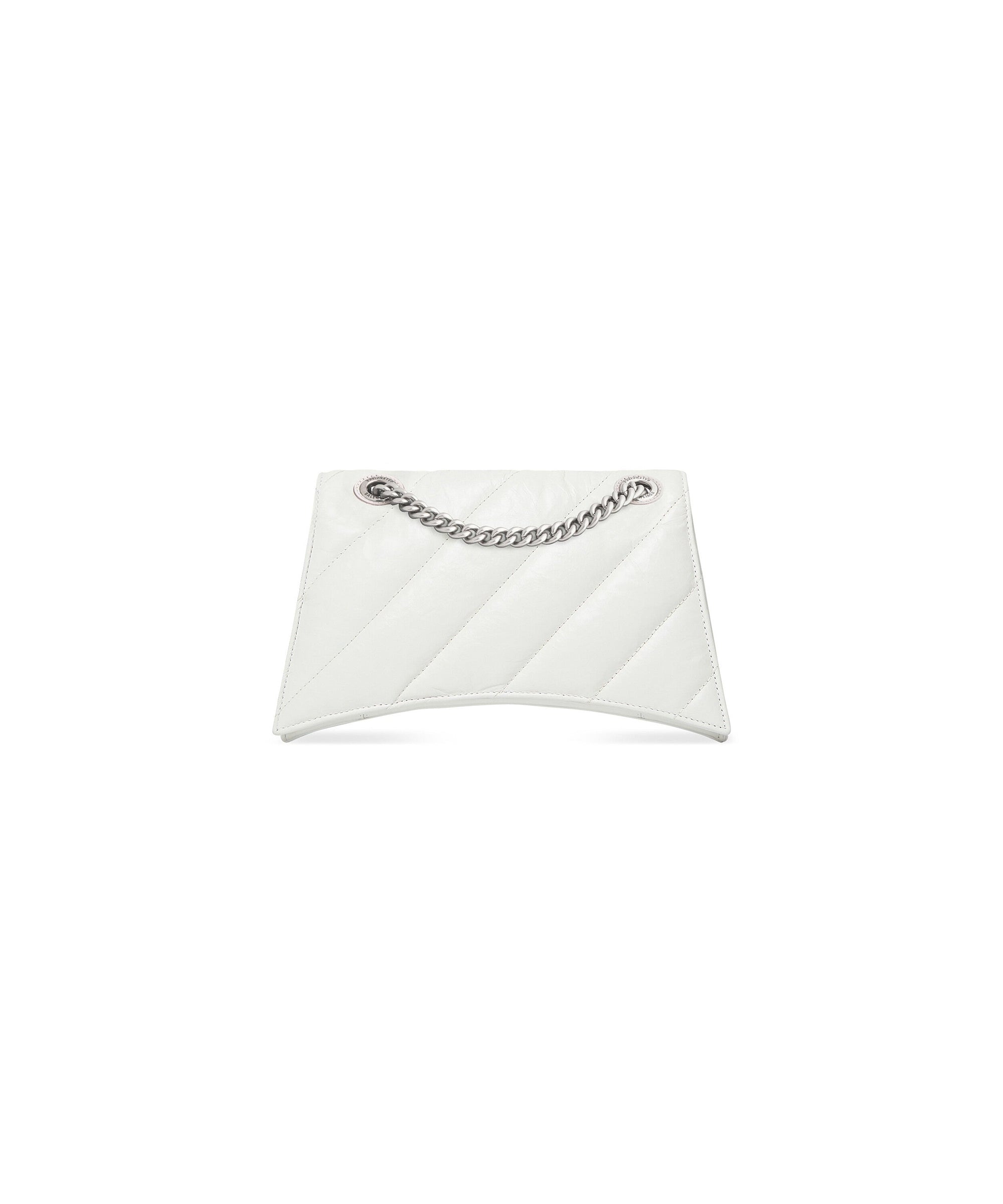 Crush Chain Bag Small - Optic White
