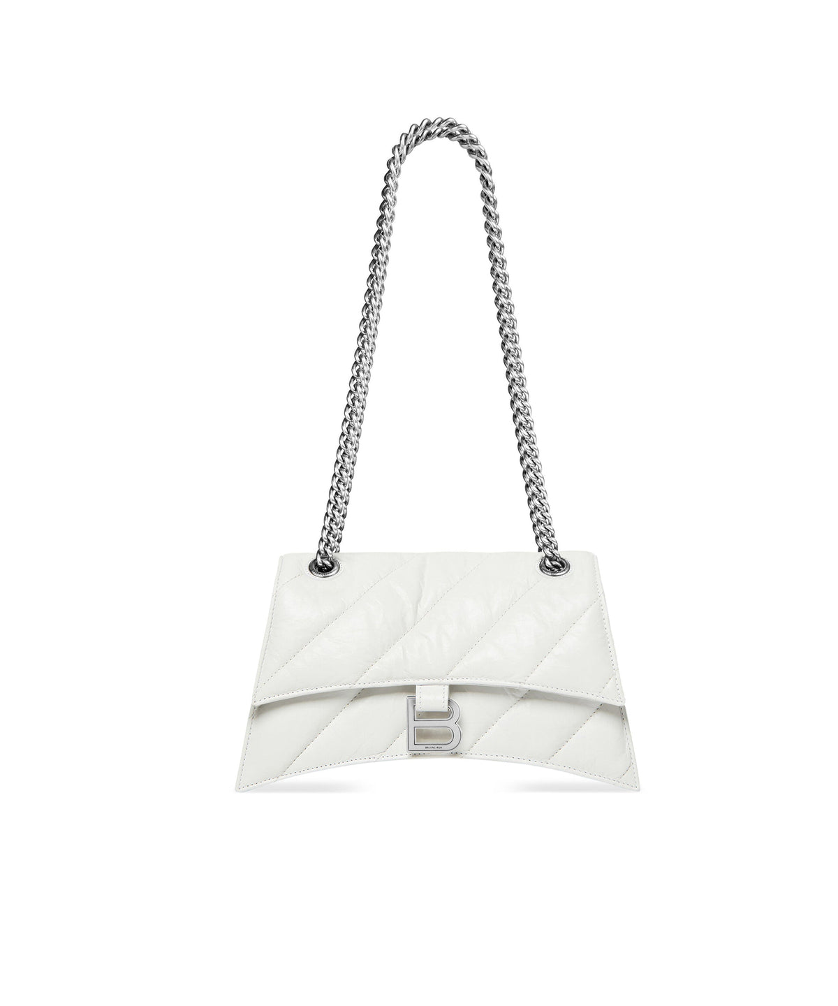 Crush Chain Bag Small - Optic White