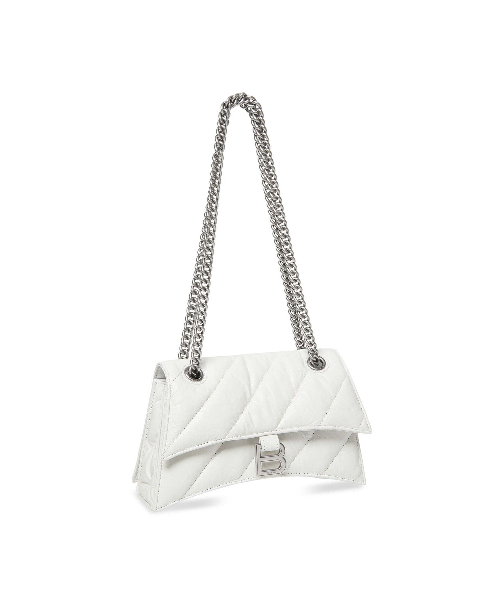 Crush Chain Bag Small - Optic White