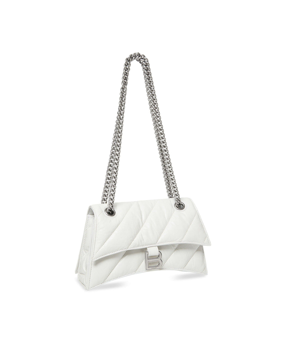 Crush Chain Bag Small - Optic White