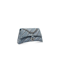 Crush Chain Bag Small - Denim Blue